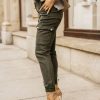 Odziez CandyTM Spodnie Basic | Spodnie Bojowki Cargo Khaki